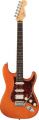 FENDER AMERICAN DELUXE STRAT HSS LOCKING TREMOLO (MN) AMBER